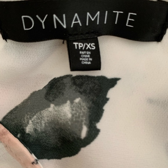 Dynamite Floral Mini Wrap Dress - Picture 3 of 3